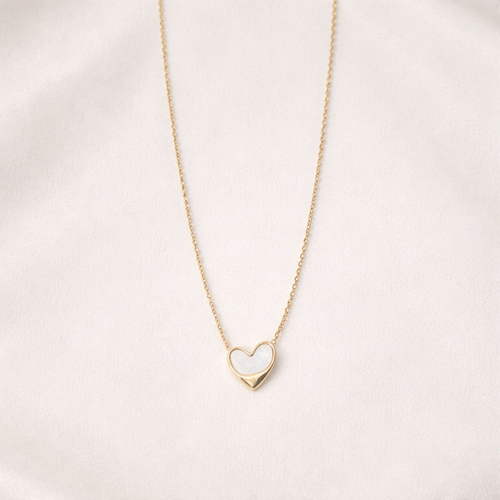 Minimal Heart Pendant Necklace – Gold Finish Elegant Jewelry