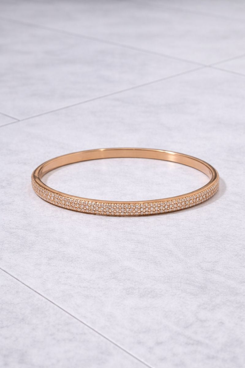 Rose Gold Full Crystal Cuff Bracelet