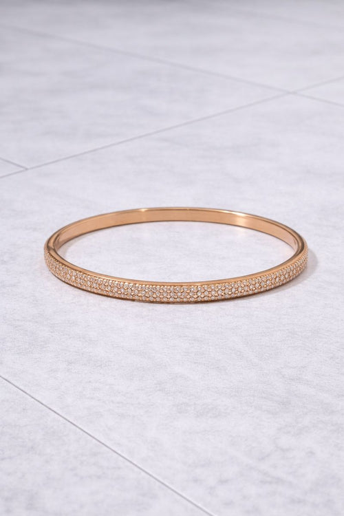Rose Gold Full Crystal Cuff Bracelet