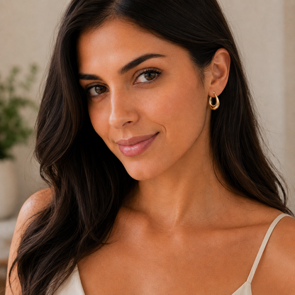 Luna Luxe Gold Hoop Earrings ✨