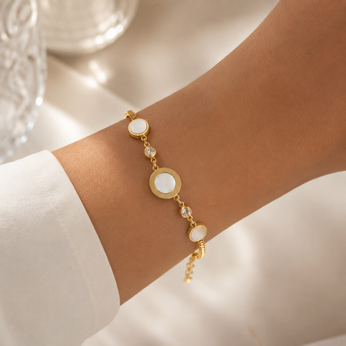 Luna Pearl Bracelet | Anti-Tarnish Waterproof Stainless Steel Bracelet
